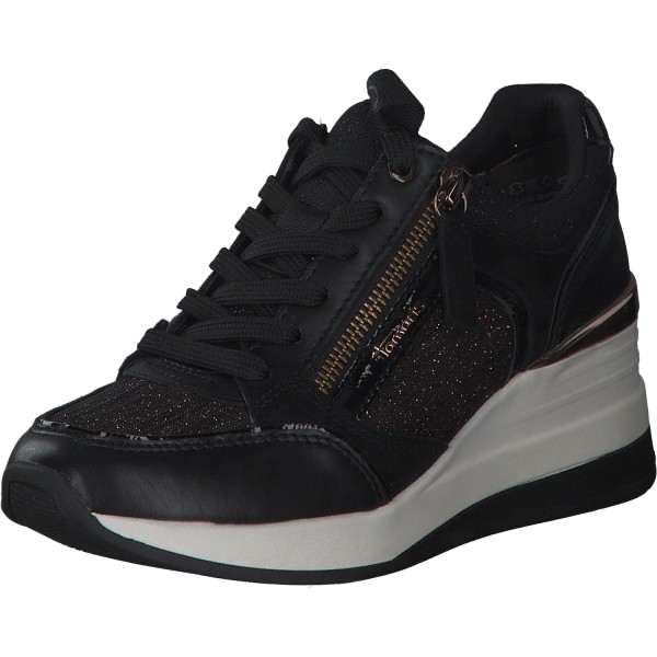 Tamaris 23703, Sneakers Low, Damen, BLACK/COPPER