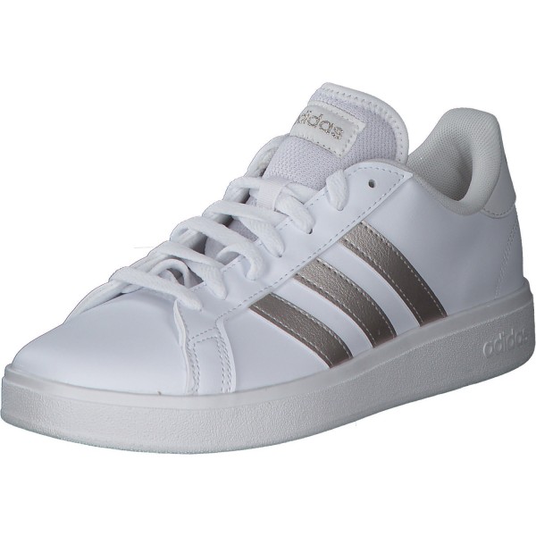 Adidas Core Grand Court Base 2 W, Sneakers Low, Damen, weiß / gold