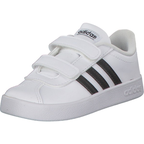Adidas Core VL Court 2.0 Babies, Sneakers Low, Kinder, Weiß (ftwr white mit blau combi)